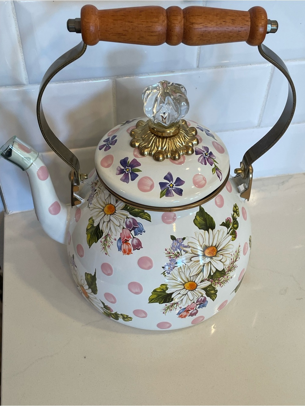 MACKENZIE - CHILDS “WILDFLOWERS”
*2 QUART TEA KETTLE *NWT $170.00